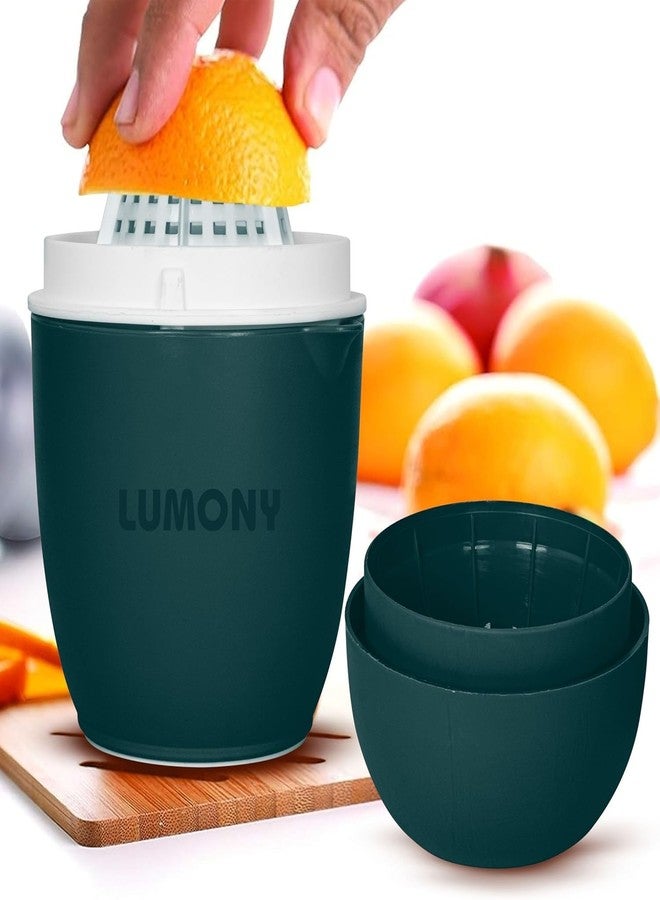 LUMONY Juicer For Home LUMONY® Manual Hand Press Juicer Manual citrus juicer Orange juicer manual juicer for fruits Citrus Press Hand squeezer and Vegetable (Green) - Image 2